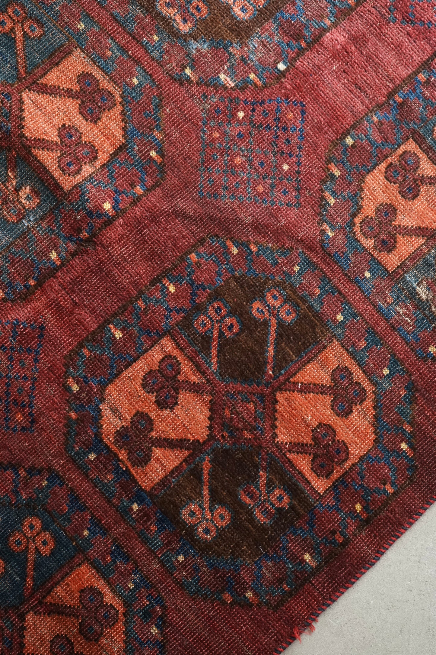 IRAN ANTIQUE TURKMEN ERSARI 1820年代 180 × 87 cm