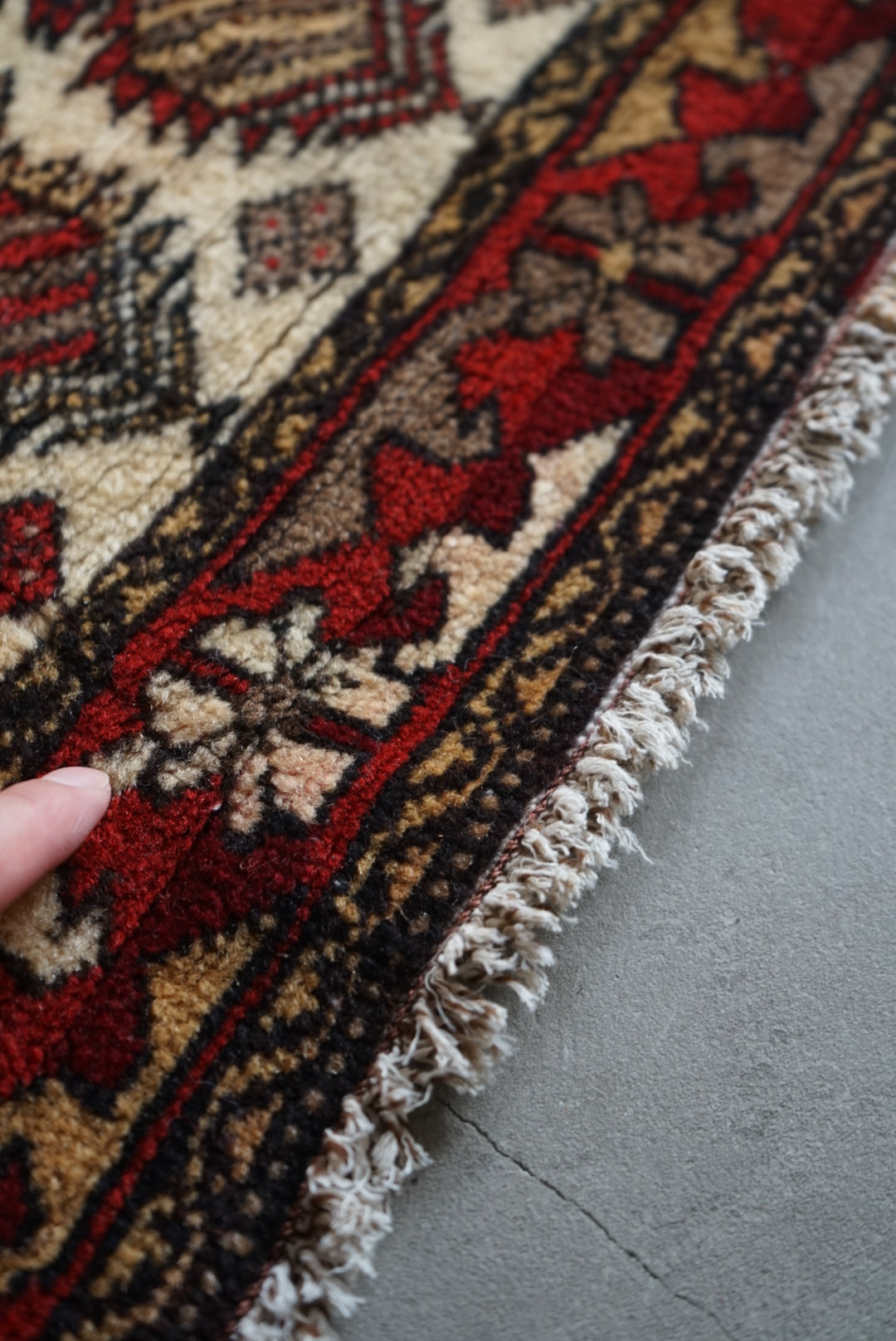 Türkiye Old Anatolia Kid's Prayer rug "Armond" 1960年代 92 × 78 cm No.TR25322