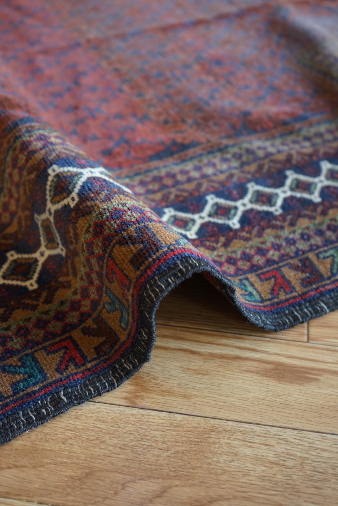 Afghanistan Old Baluch Prayer Rug 1970年代 155 × 100 cm  No.AF2541 / 国内送料無料・羊毛手織り絨毯