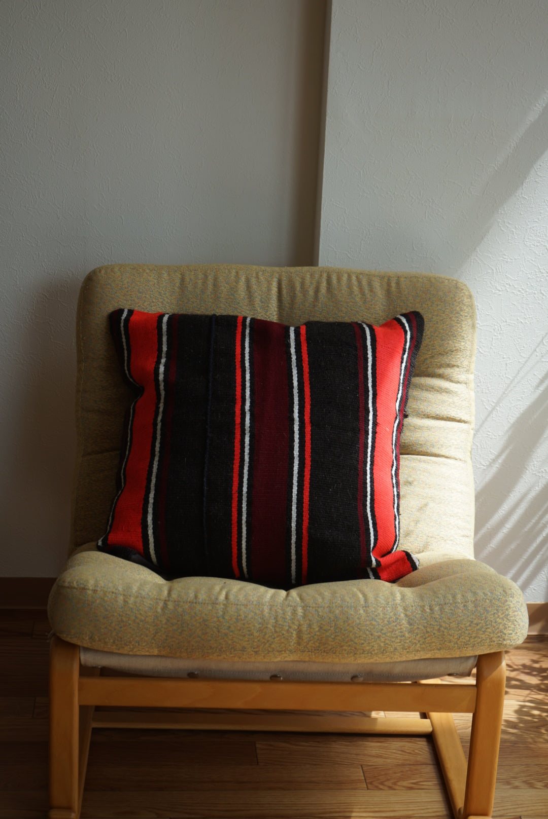 Türkiye Old Kilim Cushion Cover Black , Red 52 × 51 cm No.TR25433