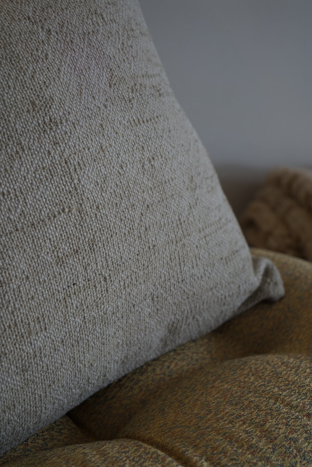 Türkiye Old Kilim Cushion Cover Ivory 40 × 40 cm No.TR25344