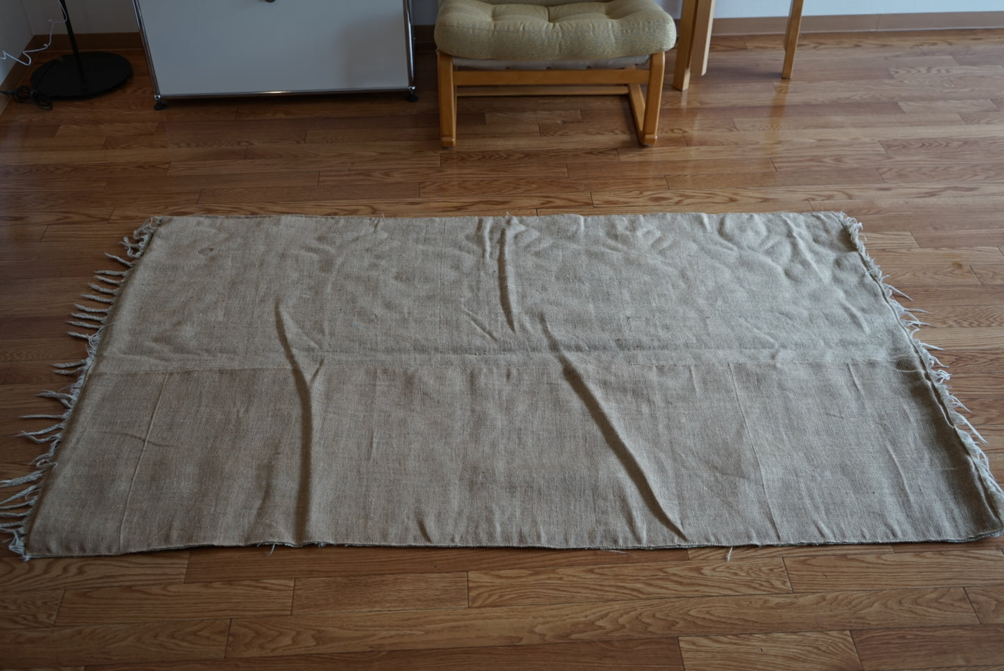 Türkiye Old Oushak Shabby Beige 1960年代 197 × 97 cm No.TR25341