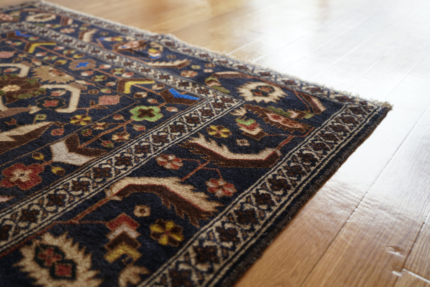 Afghanistan Vintage Baluch Zakani Midnight Navy 1980年代 215 × 121.5 cm No.AF2528