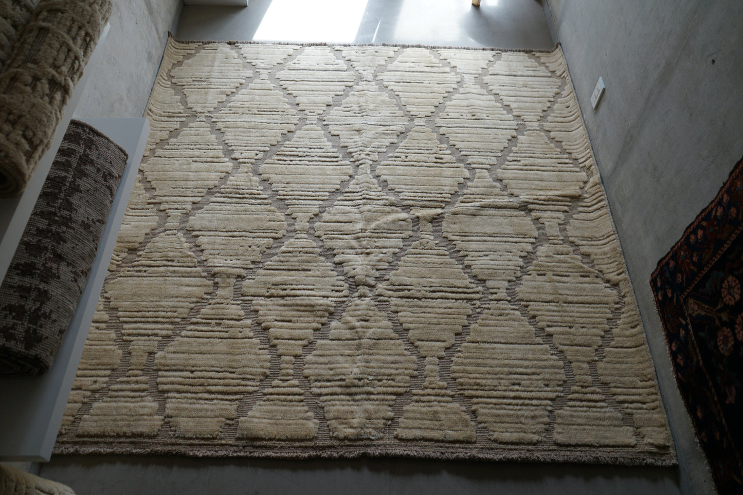 店頭販売 ORIGINAL IRAN QASHQAI KILIM LIVING SIZE " DIAMOND " 200 × 200 cm