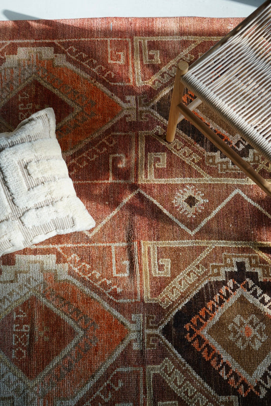 TURKEY VINTAGE ANATORIA BROWN 1980年代 256 × 155 cm No.TR25157