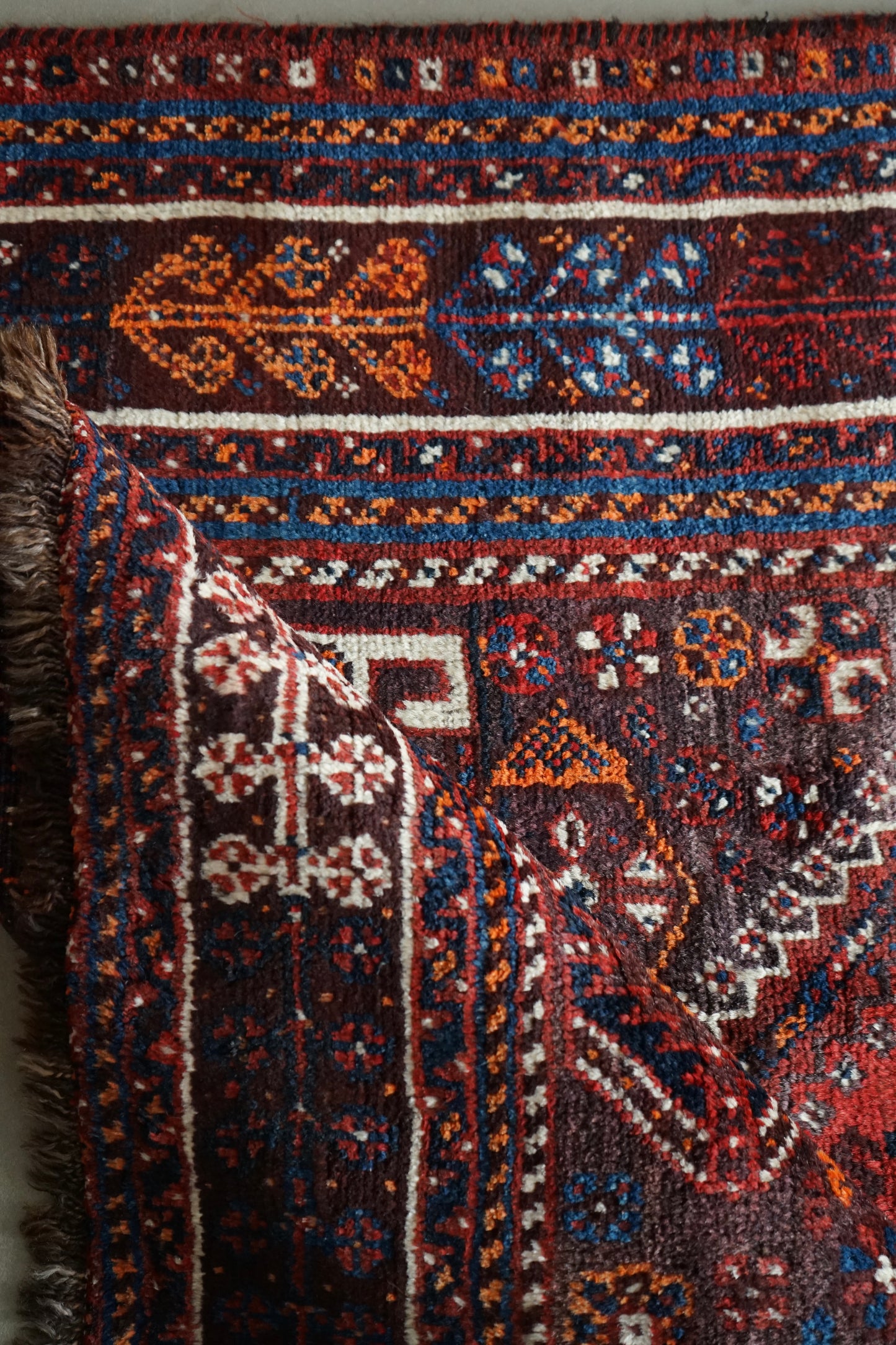 店頭販売 IRAN ANTIQUE SHIRAZ QASHQAI 1860年代 222 × 148 cm