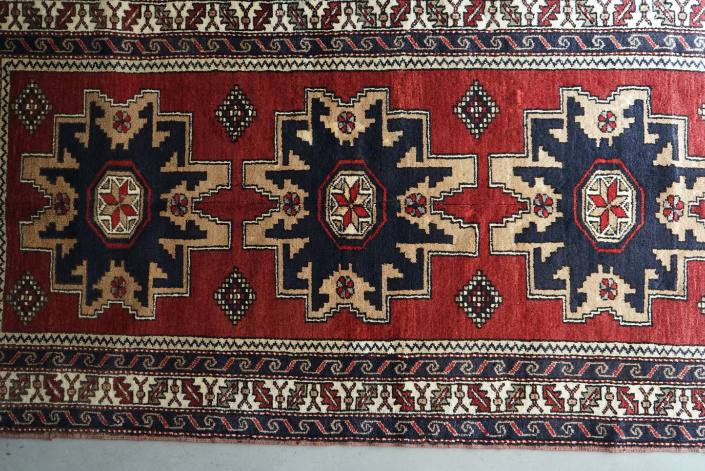 TURKEY OLD AKSARAY TASPINAR 1950-1960年代 220 × 117 cm