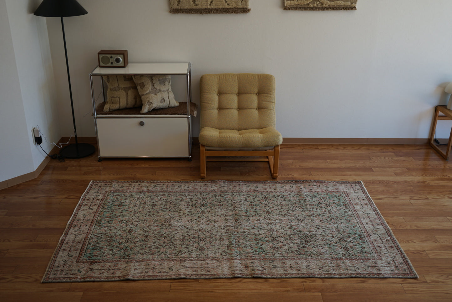 Türkiye Old Isparta Beige , Green 1970年代 203.5 × 114.5 cm No.TR25431