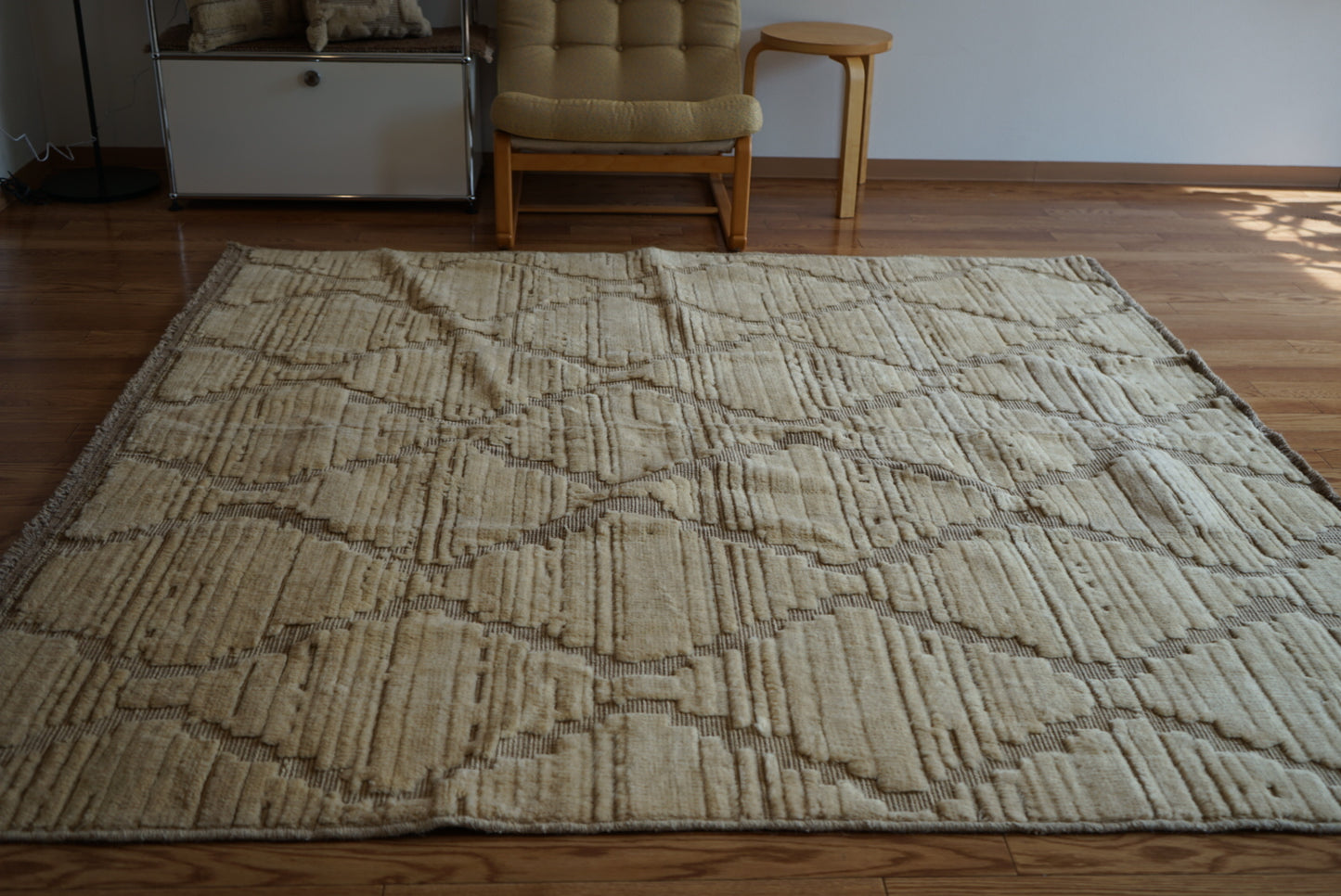 店頭販売 ORIGINAL IRAN QASHQAI KILIM LIVING SIZE " DIAMOND " 200 × 200 cm