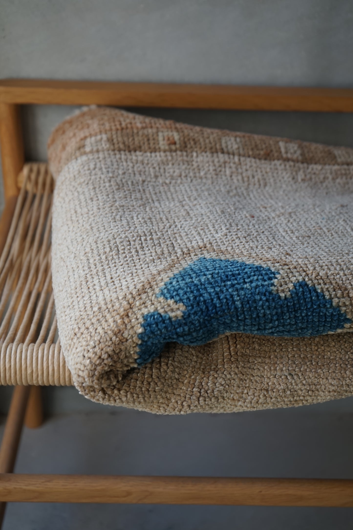 Türkiye Old Oushak Beige Runner Size 1970年代 223 × 83 cm No.TR25223