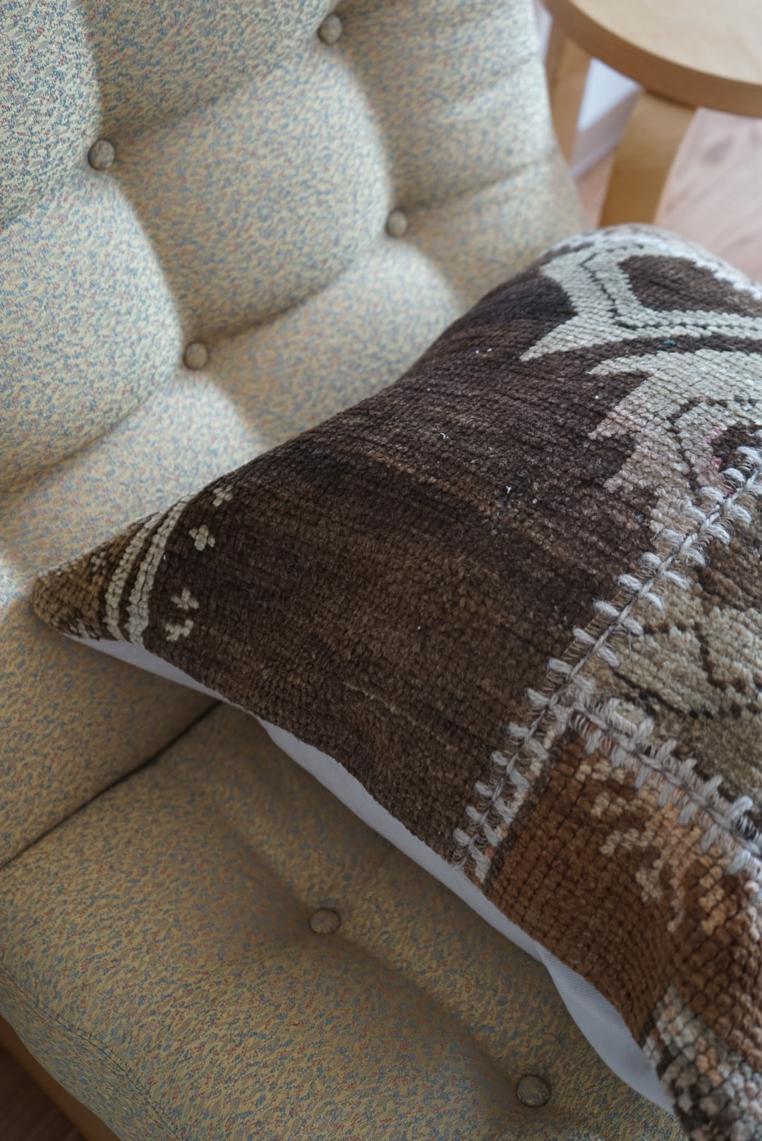 Türkiye Old Cushion Cover Patchwork Beige Brown 50 × 49 cm No.TR25418