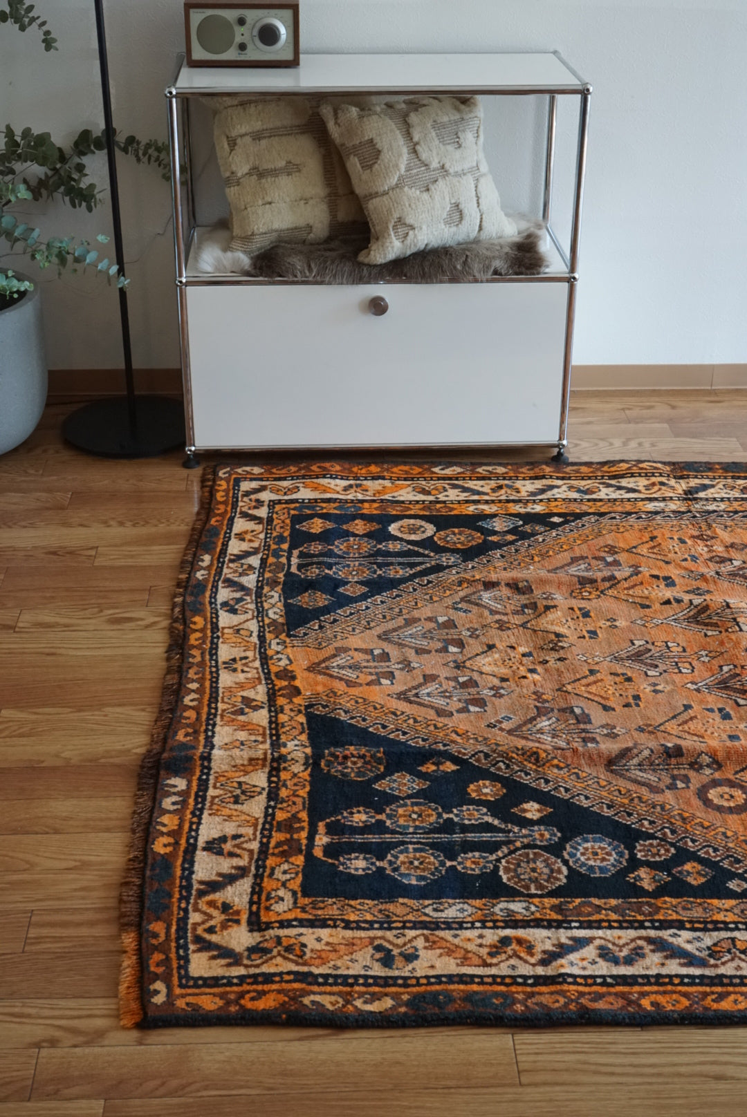 店頭販売 IRAN ANTIQUE SHIRAZ QASHQAI BASSERI 1870年代 217 × 150 cm