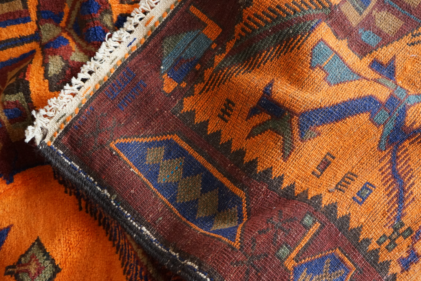 AFGHANISTAN VINTAGE BALUCH 1980-1985年 216 × 129 cm