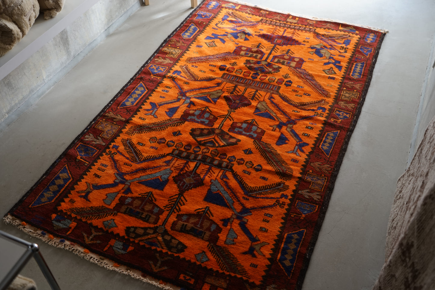 AFGHANISTAN VINTAGE BALUCH 1980-1985年 216 × 129 cm