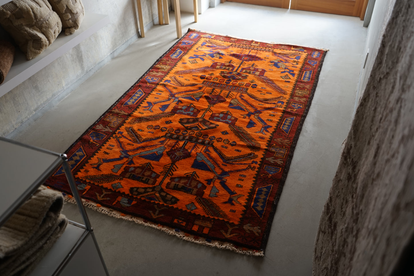AFGHANISTAN VINTAGE BALUCH 1980-1985年 216 × 129 cm