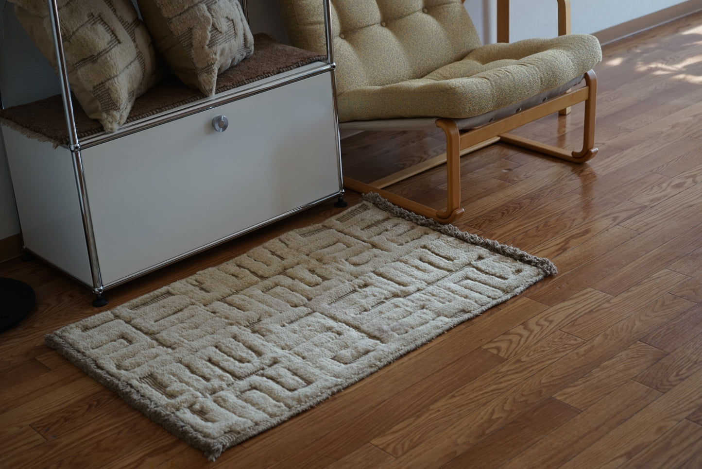 店頭販売 ORIGINAL IRAN QASHQAI KILIM DOORSIZE " QANAT " 95 × 65 cm