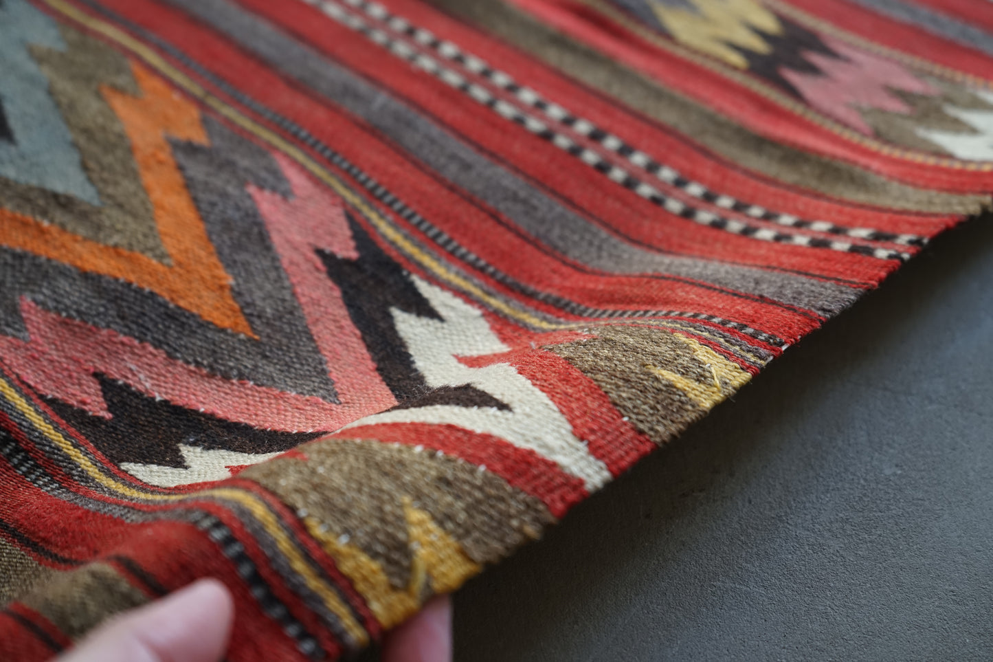 Türkiye Old Balkan Kilim 1950-1960年代 159 × 116 cm