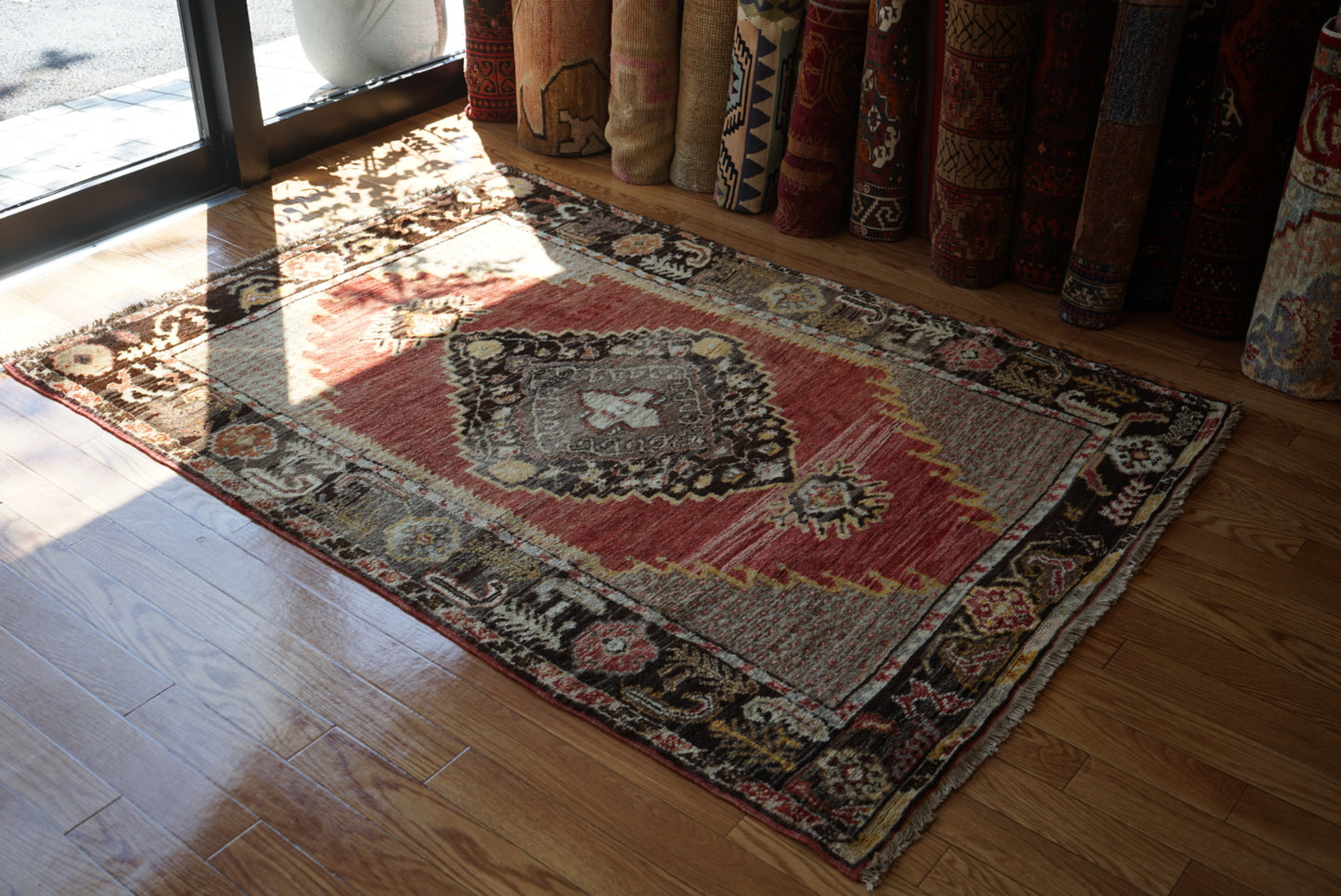 TRIBAL RUG TURKEY OLD KONYA OUSHAK 1965年代 164 × 115 cm No.TR25194