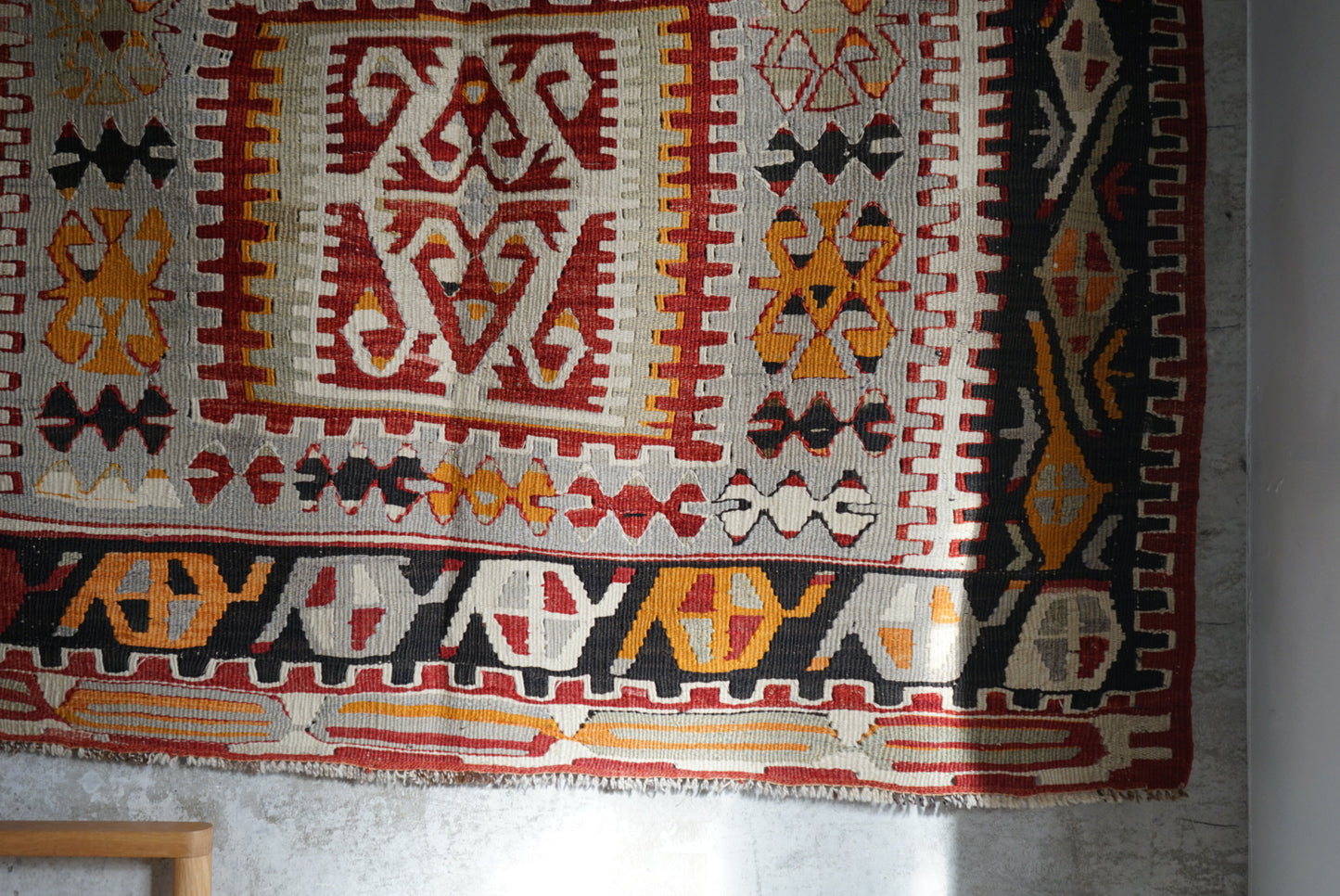 TURKEY KAYSERI OLD KILIM 1950-1960年代 159 × 116 cm