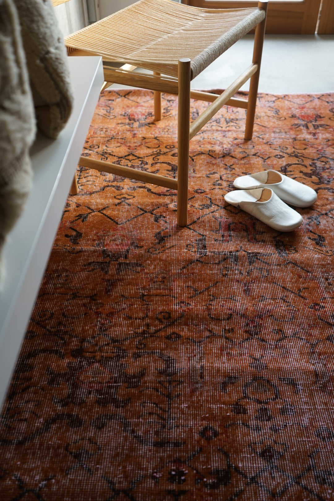 Türkiye Old Isparta Orange Over Dye 1970年代 202 × 113 cm No.TR25260