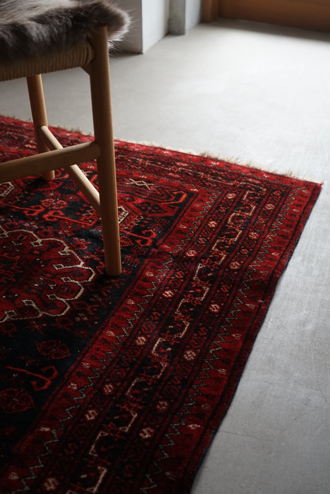 Afghanistan Old Turkmen Rich Black 1960年代 180 × 100 cm No.AF2519