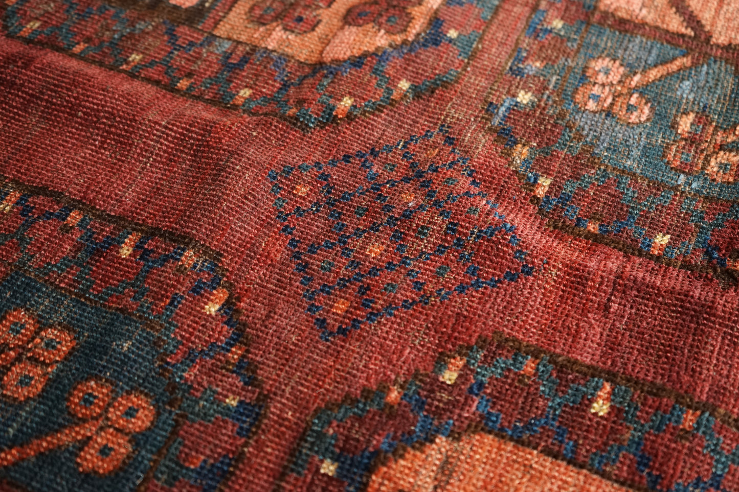 IRAN ANTIQUE TURKMEN ERSARI 1820年代 180 × 87 cm