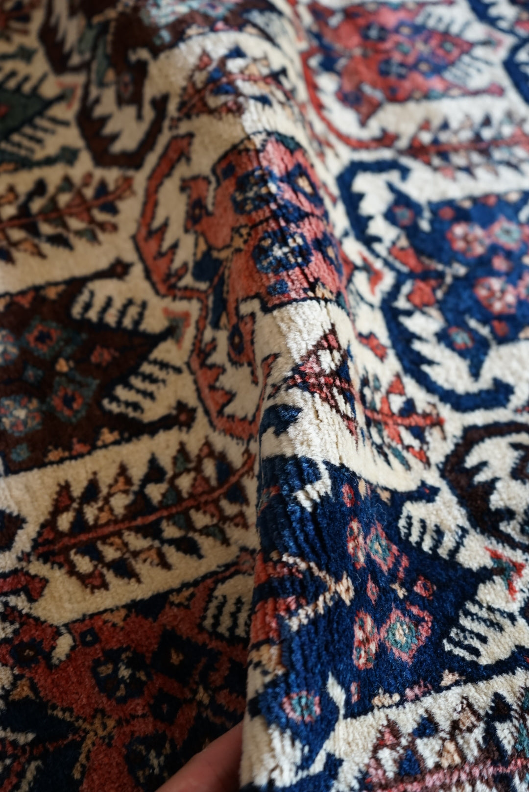 店頭販売 Iran Antique Afshar Pistachios 1860年代 183 × 135 cm