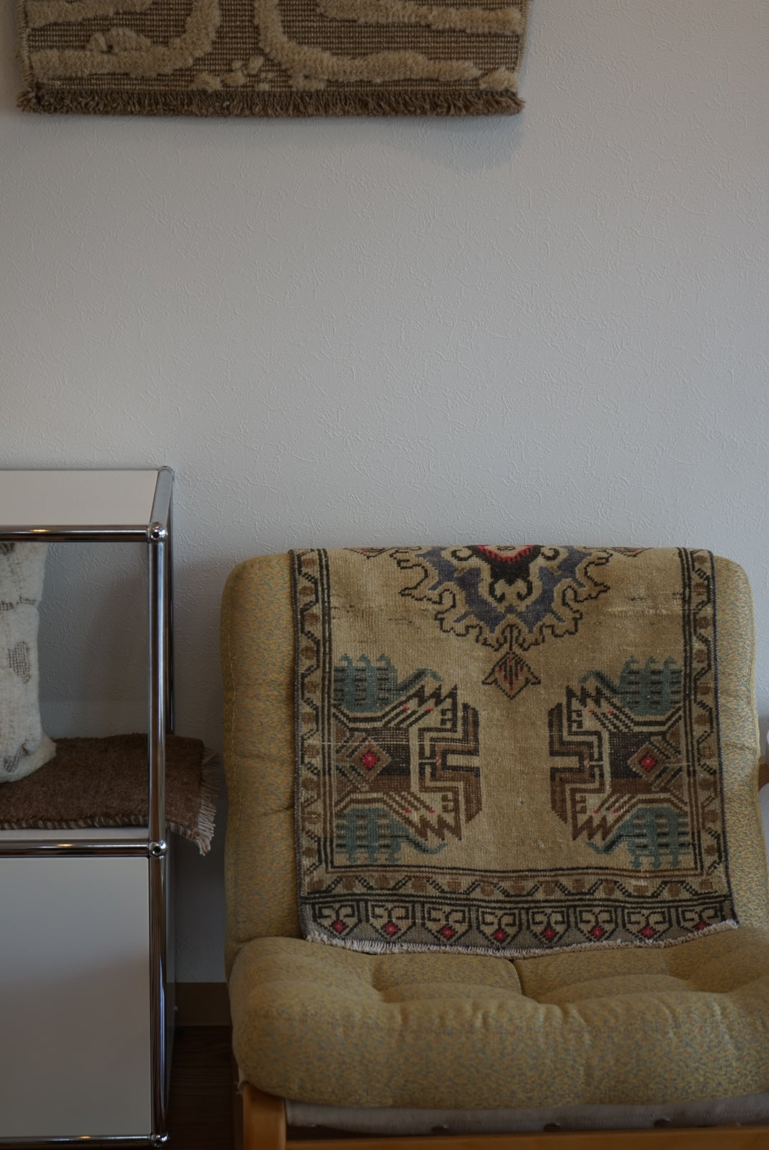 Türkiye Old Oushak Yellowbeige 1970年代 97 × 50.5 cm No.TR25414