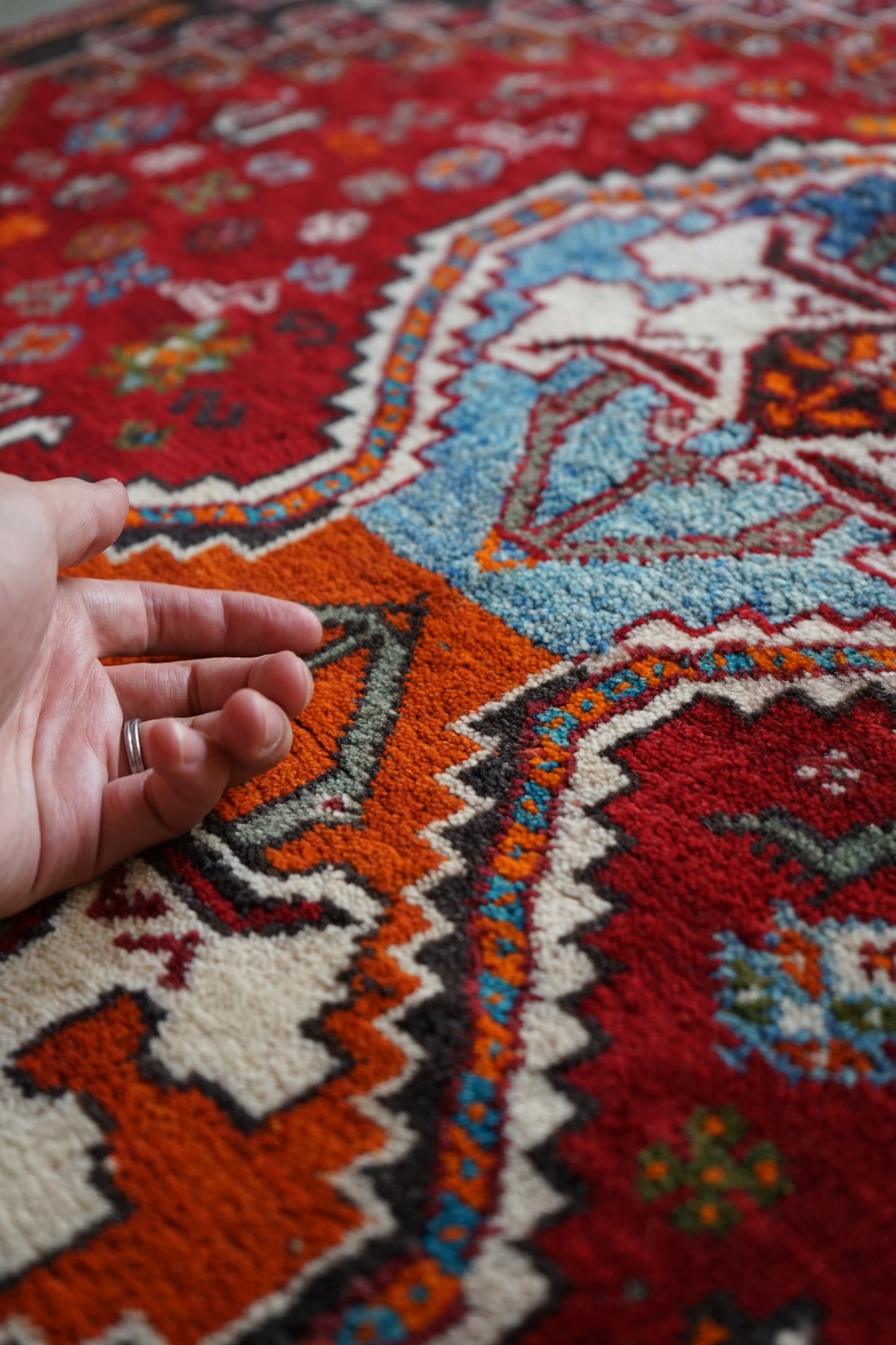 IRAN OLD SHIRAZ QASHQAI 1970年代 195 × 112 cm / 6'4" × 3'6" ft