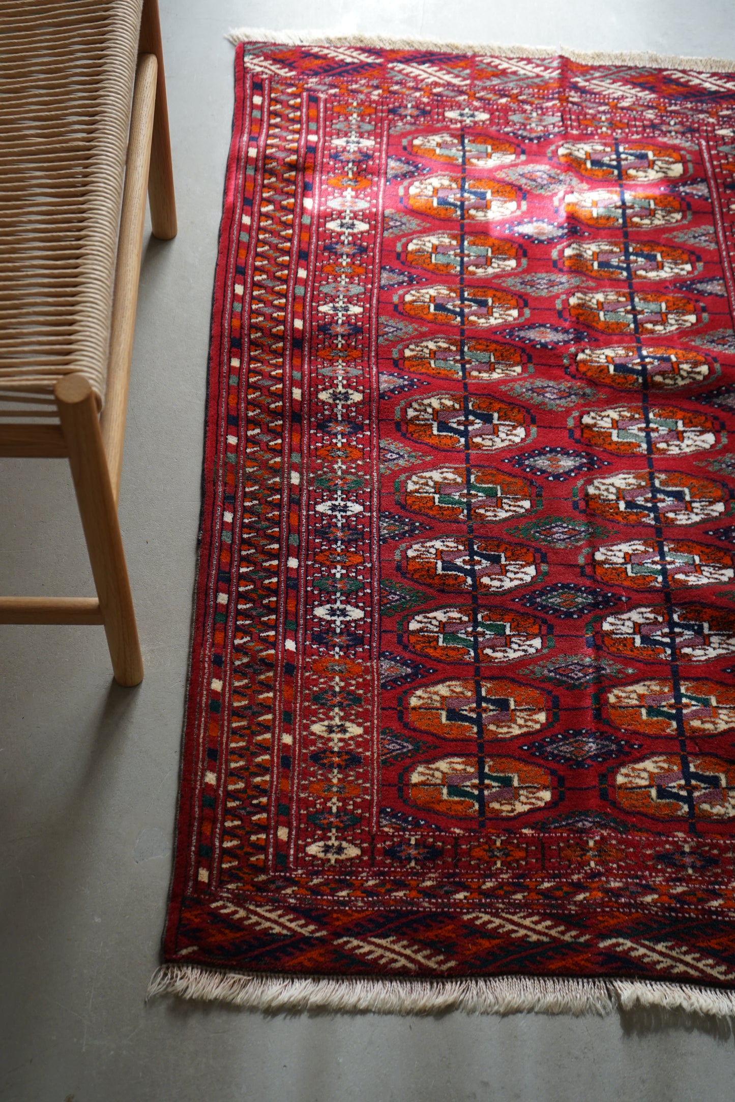 IRAN ANTIQUE TURKMEN YAMUT 1900年代 117 × 78 cm