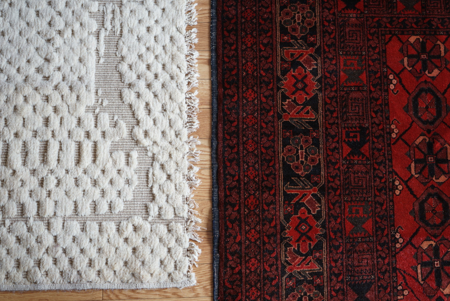 Afghanistan Old Turkmen Bashiri RichRed 1970年代 218 × 162 cm No.AF2523