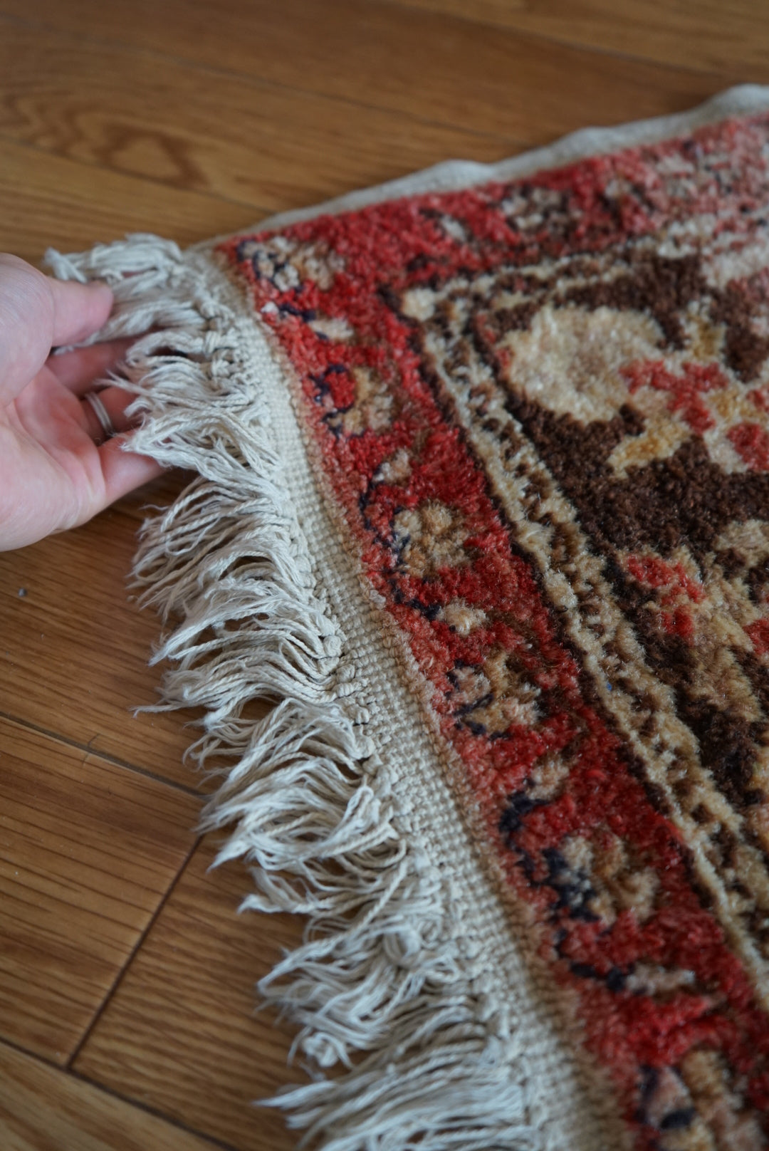 Tribal rug Türkiye Old Kayseri Prayer 1980年代 165 × 112 cm No.TR25535 / 国内送料無料・羊毛手織り絨毯