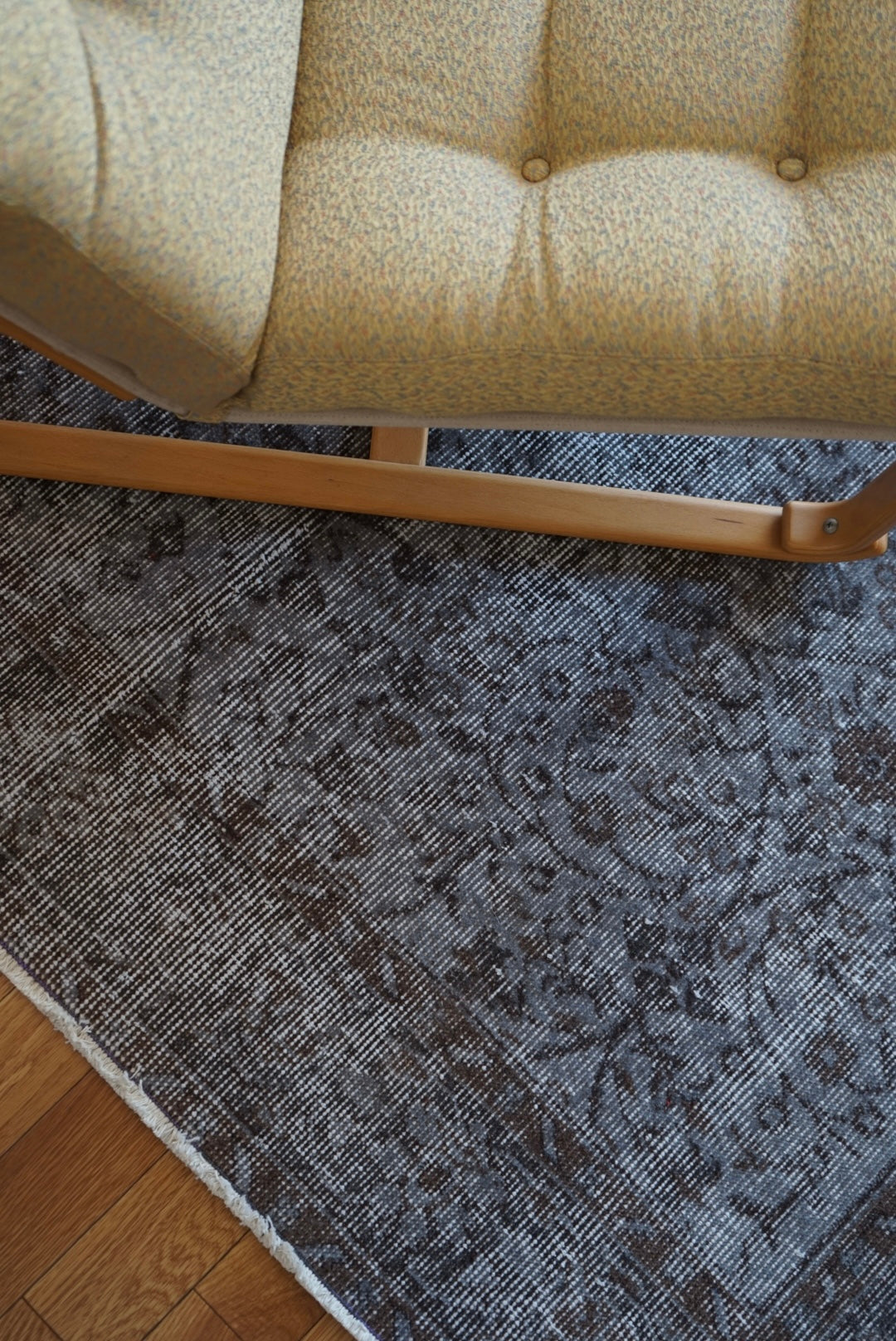 Türkiye Old Isparta Gray , Brown Overdye 1960年代 259 × 162.5 cm No.TR25403