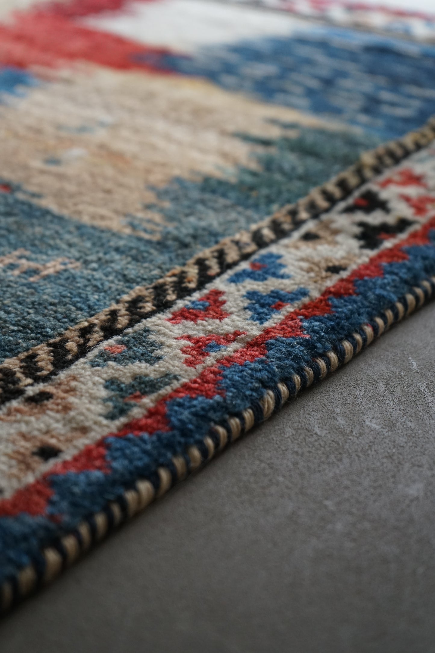 IRAN SHIRAZ QASHQAI OLD GABBEH 1940年代 94 × 84 cm / 3'0" × 2'7" ft