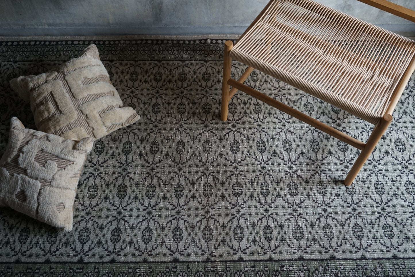 Türkiye Old Isparta Beige , Green 1970年代 219 × 127.5 cm No.TR25252