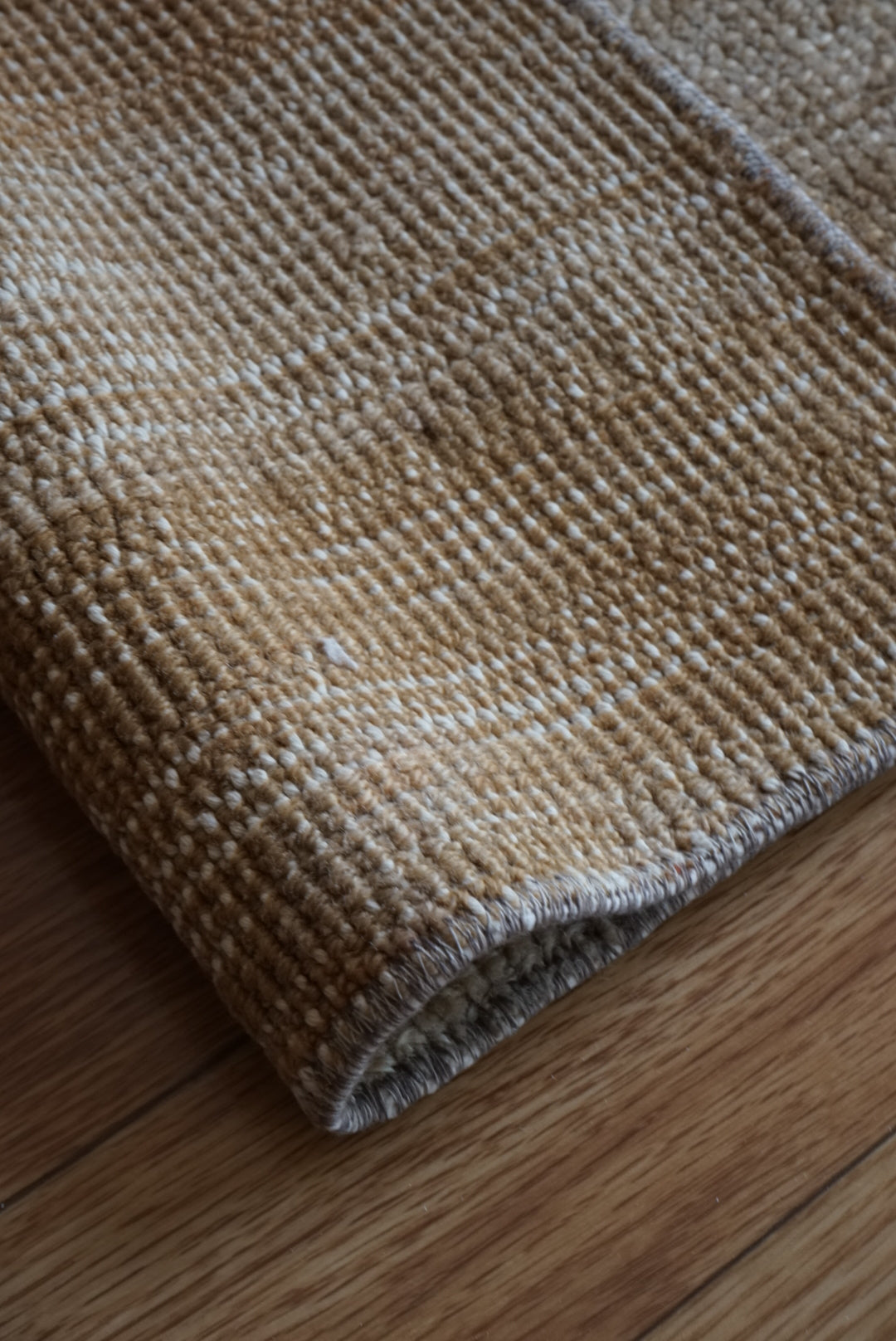 Türkiye Vintage Oushak Beige , Pink ,1989年代 69.5 × 58 cm No.TR25512 / 国内送料無料・羊毛手織り絨毯
