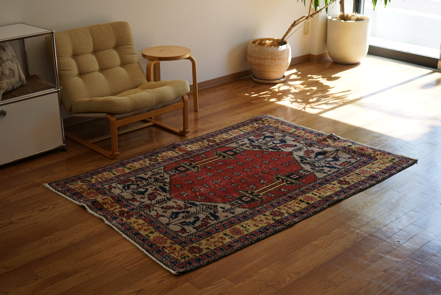 Türkiye Old Isparta Prayer Rug 1950-1960年代 173 × 122 cm No.TR25174