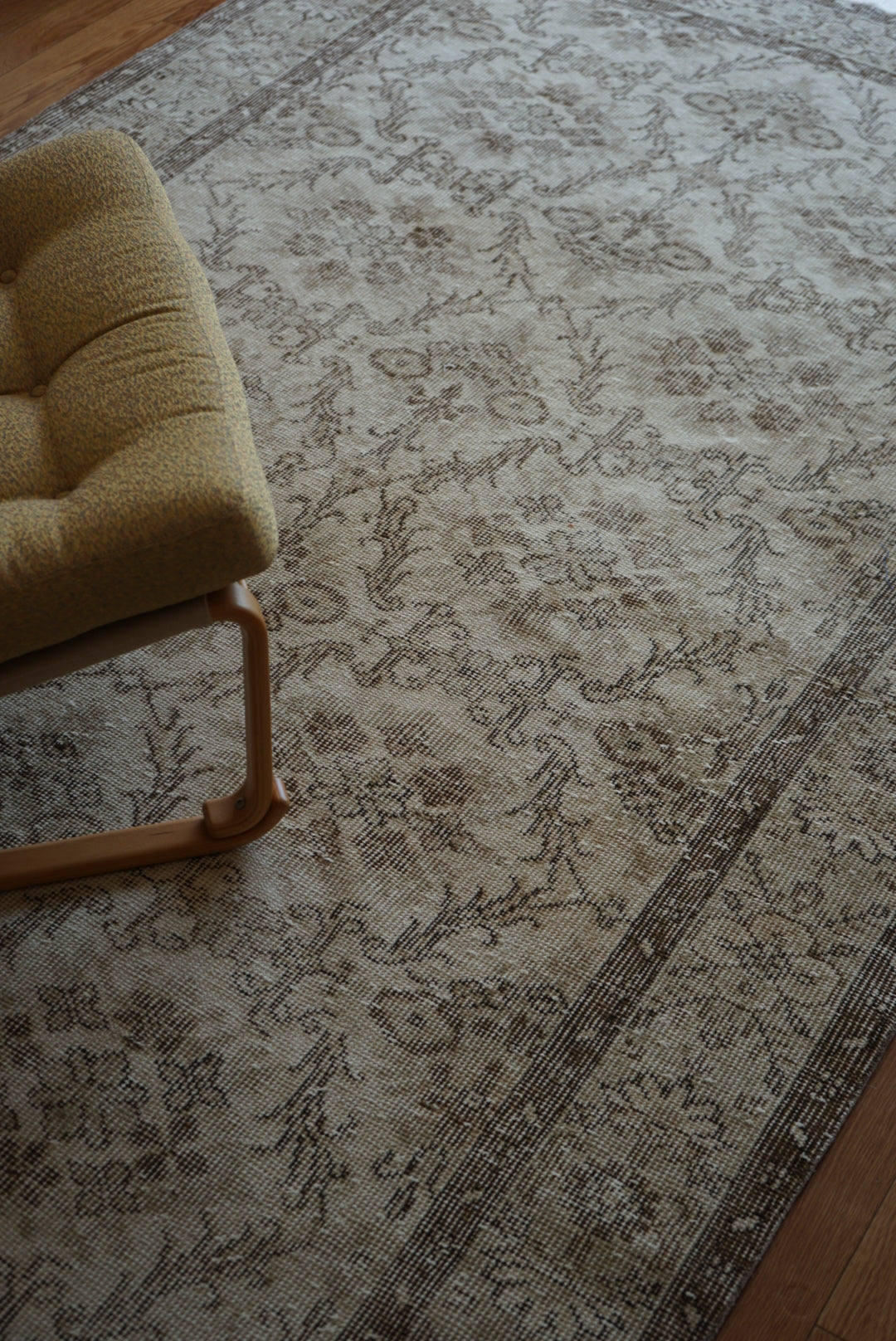 Türkiye Old Isparta Beige Floral 1970年代 272 × 152 cm No.TR25351