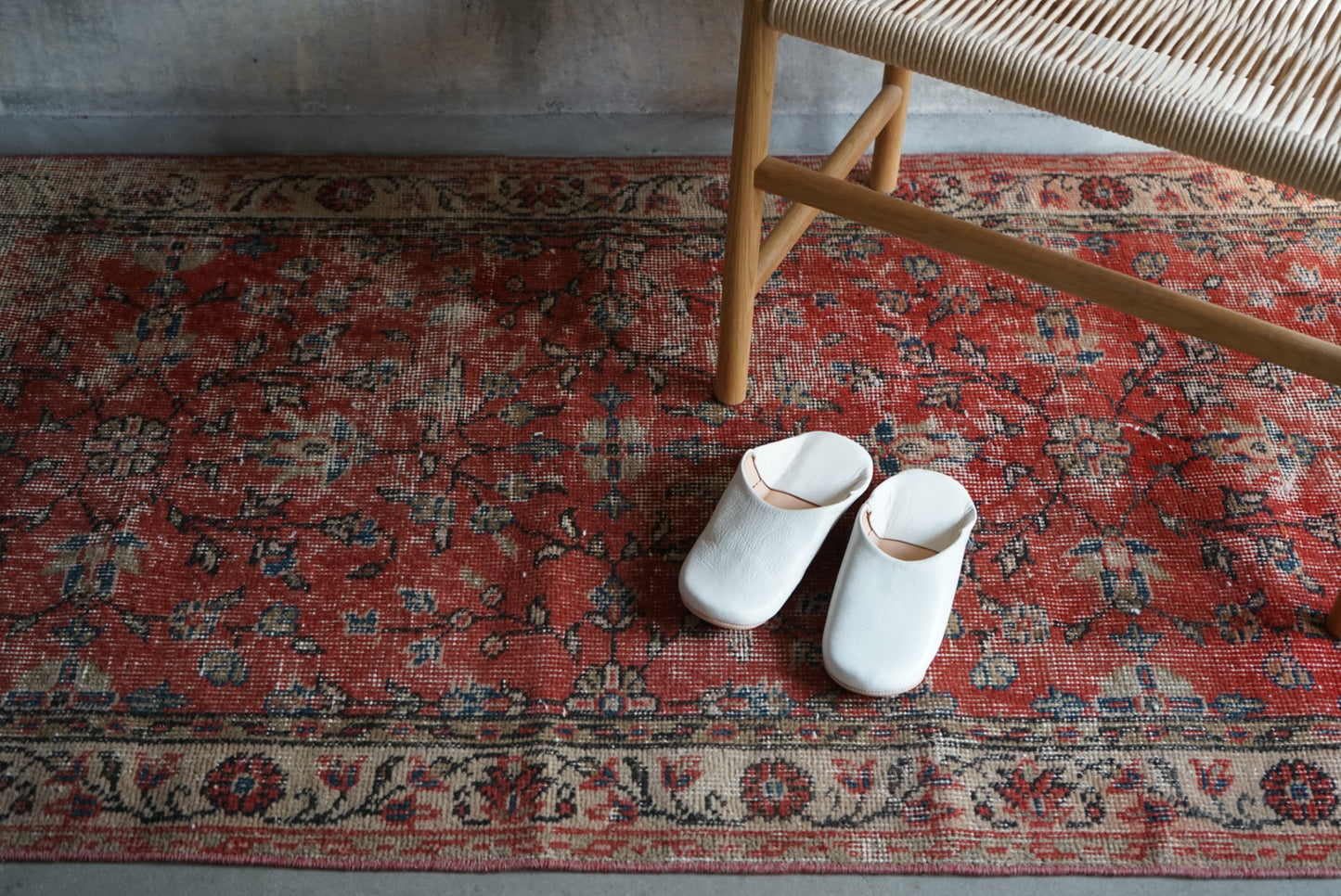 Türkiye Old Isparta Floral Red Runner 1970年代 199 × 89 cm No.TR25257