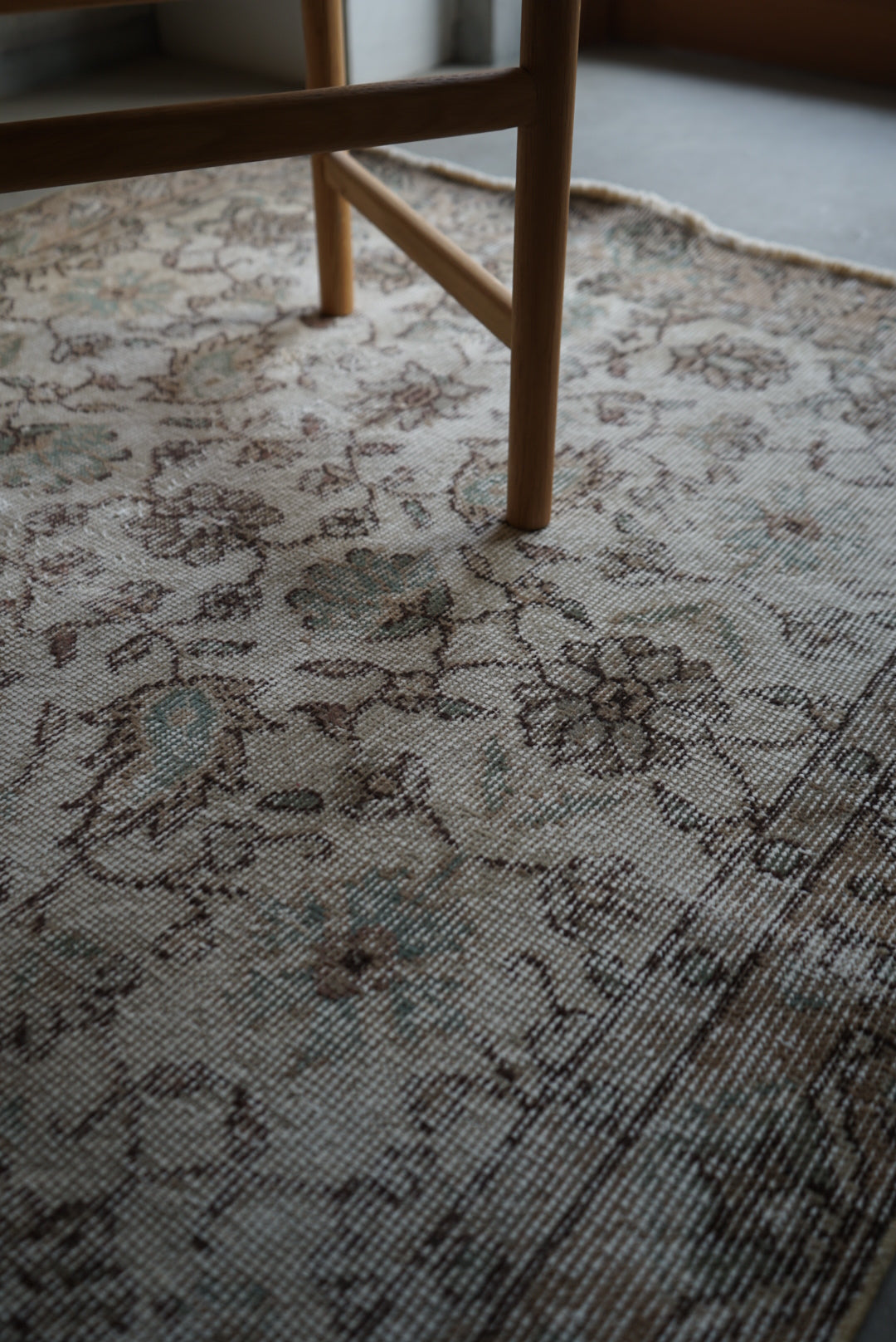 Türkiye Old Isparta Beige , Ice Blue 1970年代 203 × 110 cm No.TR25251