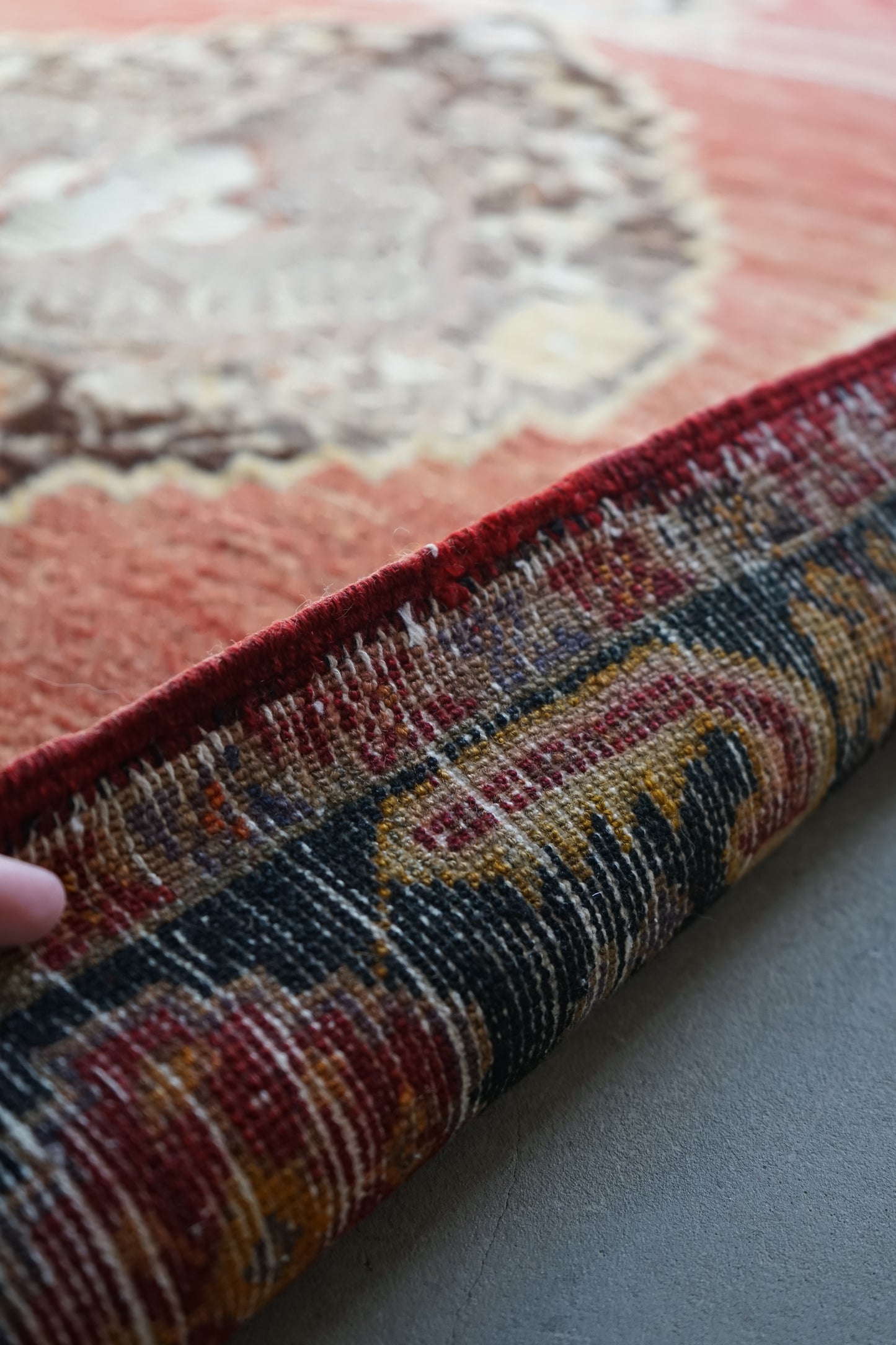 TRIBAL RUG TURKEY OLD KONYA OUSHAK 1965年代 164 × 115 cm No.TR25194