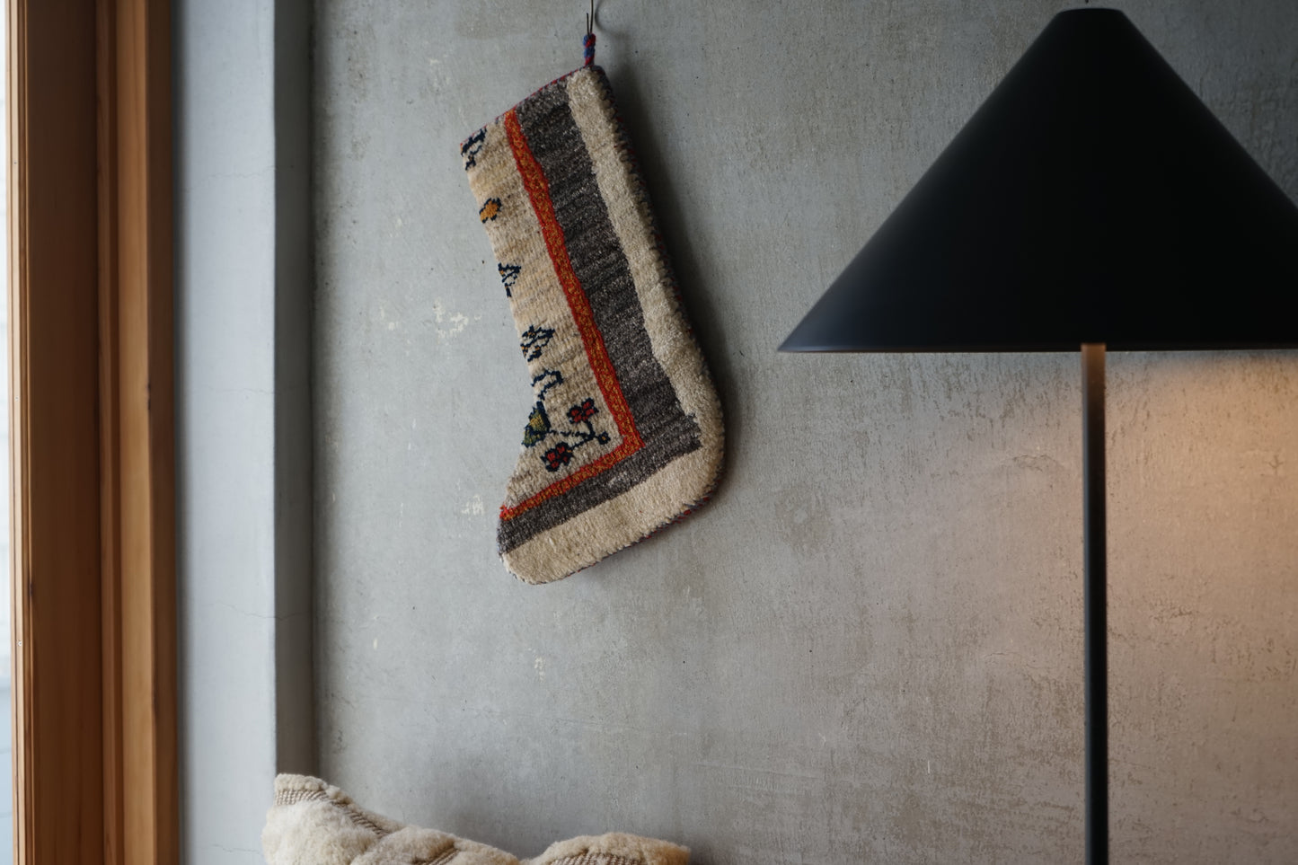 IRAN OLD-ANTIQUE CHRISTMAS SANTA SOCKS 39 × 25 cm NO.41