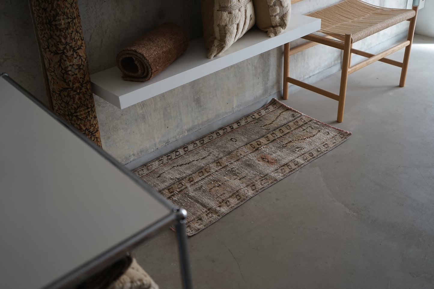 TURKEY VINTAGE SMALL GRAY RUG 100 × 51 cm No.TR25172