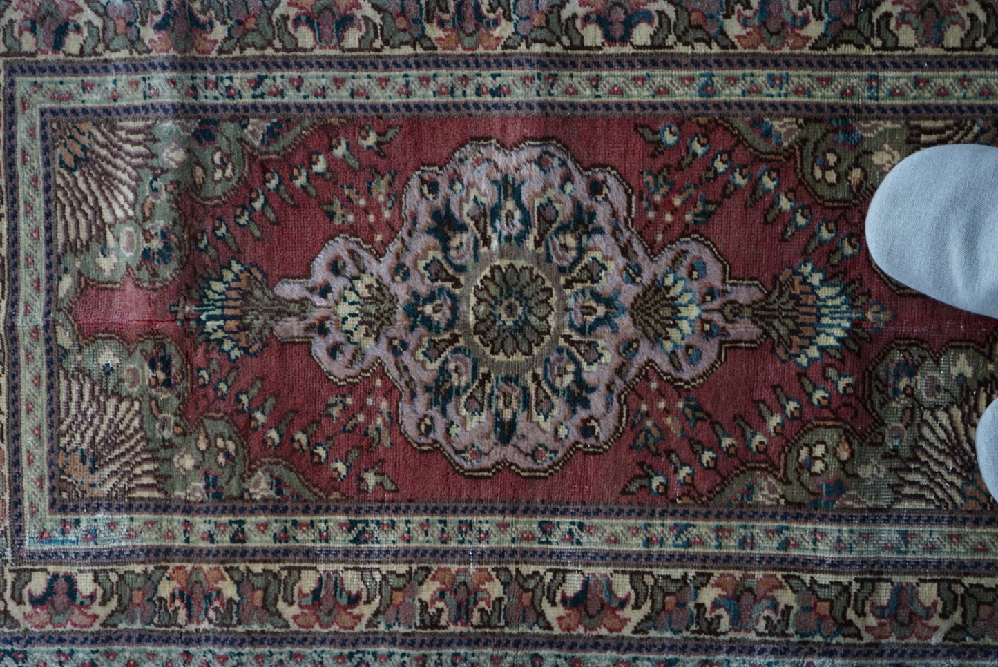 Türkiye Old Kayseri Floral Pink , Beige Doorsize 1960年代 105 × 64 cm No.TR25354
