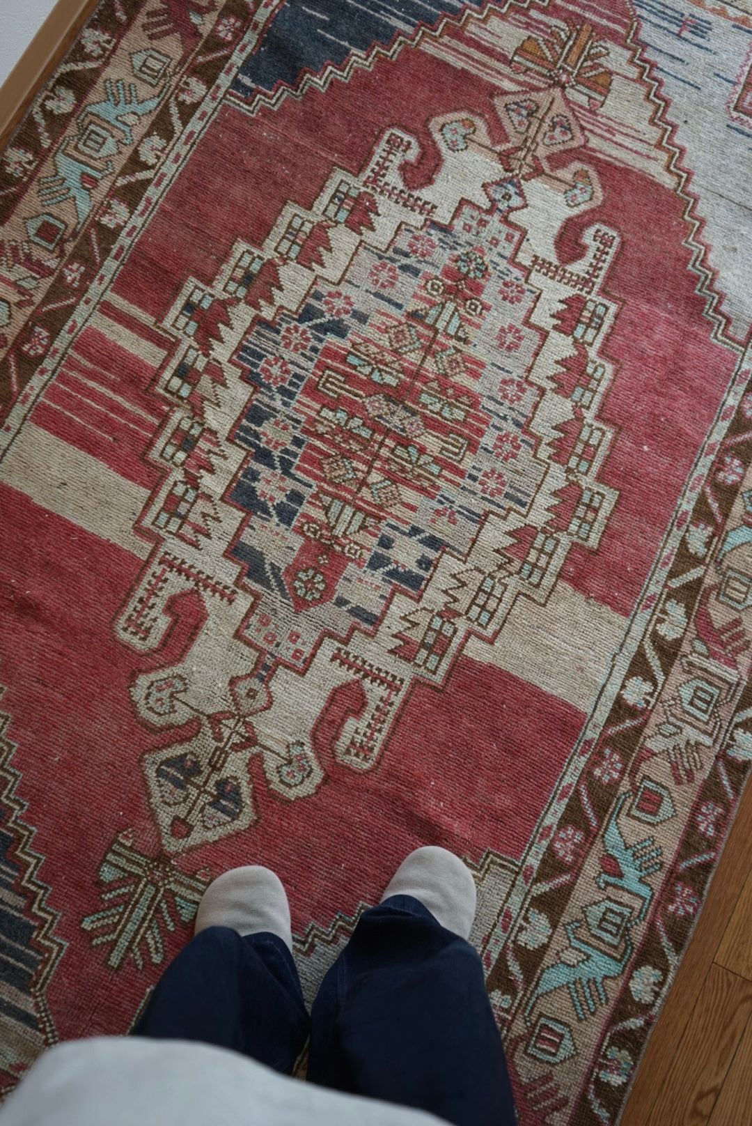 Türkiye Old Kayseri Medallion Modern Color 1970年代 257 × 145 cm No.TR25390