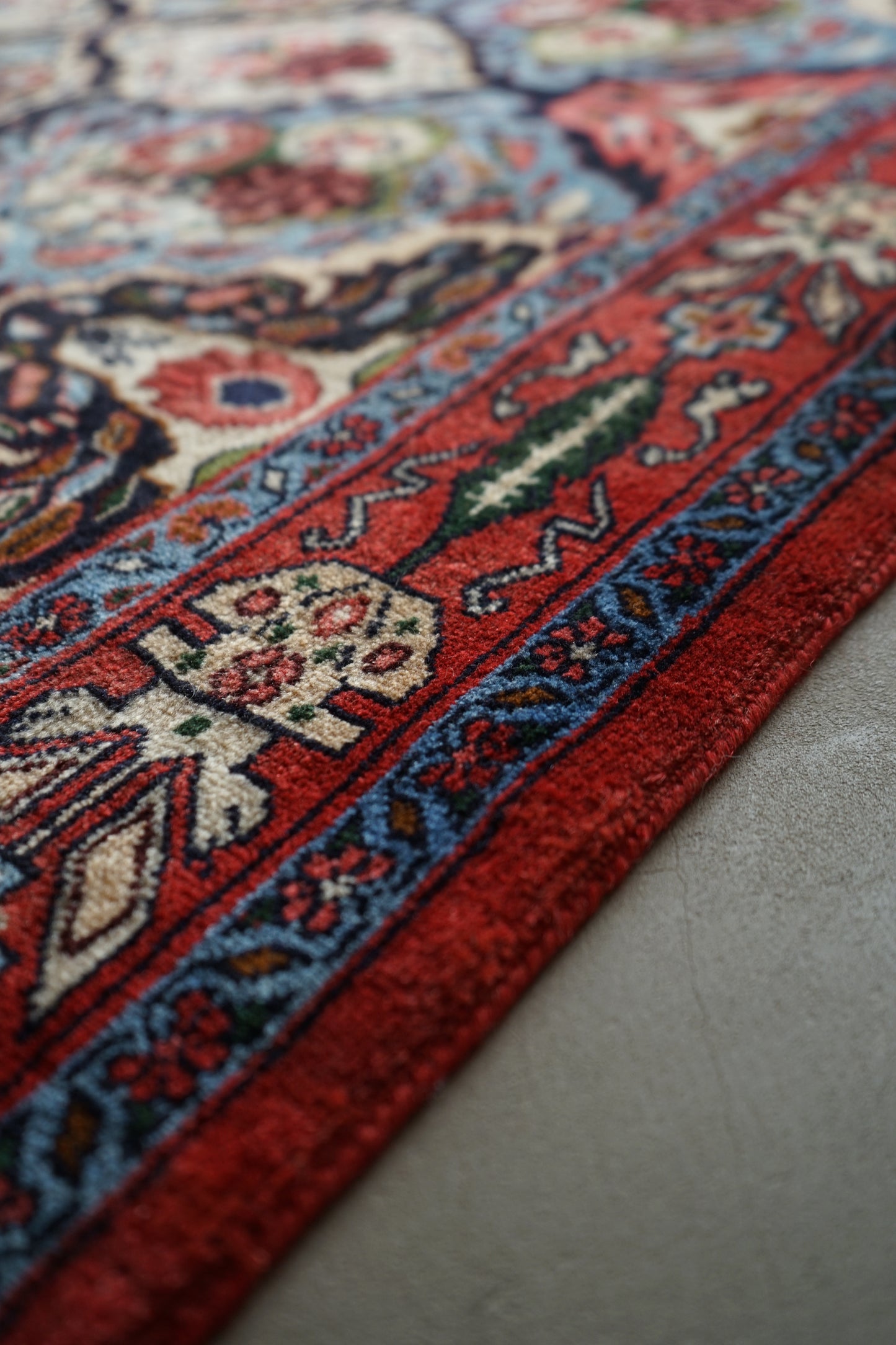 IRAN ANTIQUE BIJAR SANANDAJI MILZA ALI 1920年代 150 × 127 cm