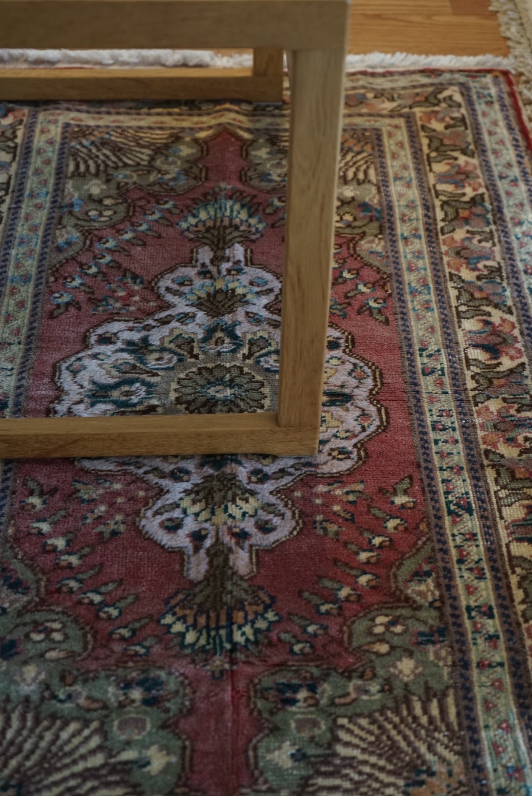 Türkiye Old Kayseri Floral Pink , Beige Doorsize 1960年代 105 × 64 cm No.TR25354