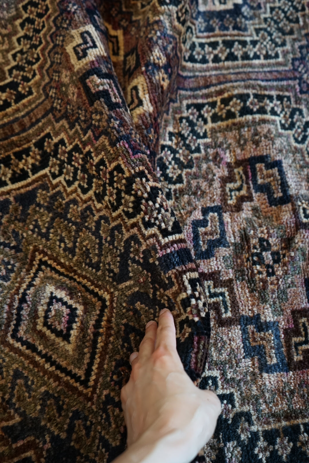 店頭販売 Iran Antique Shiraz Khamseh Dolkhani 1770年代 186 × 131 cm