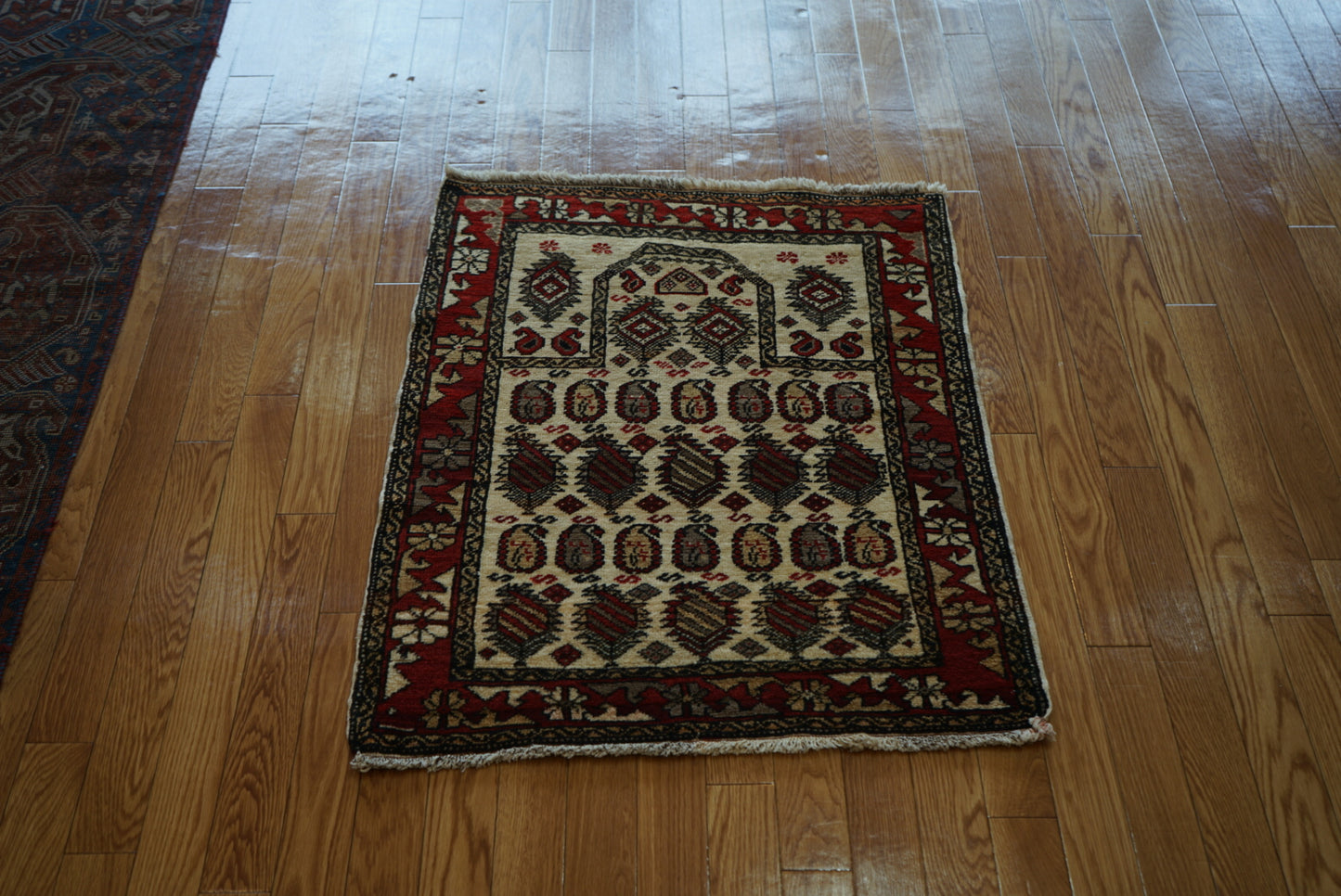 Türkiye Old Anatolia Kid's Prayer rug "Armond" 1960年代 92 × 78 cm No.TR25322