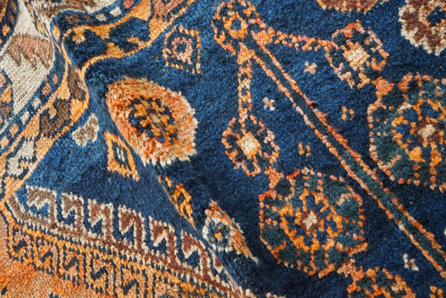 店頭販売 IRAN ANTIQUE SHIRAZ QASHQAI BASSERI 1870年代 217 × 150 cm